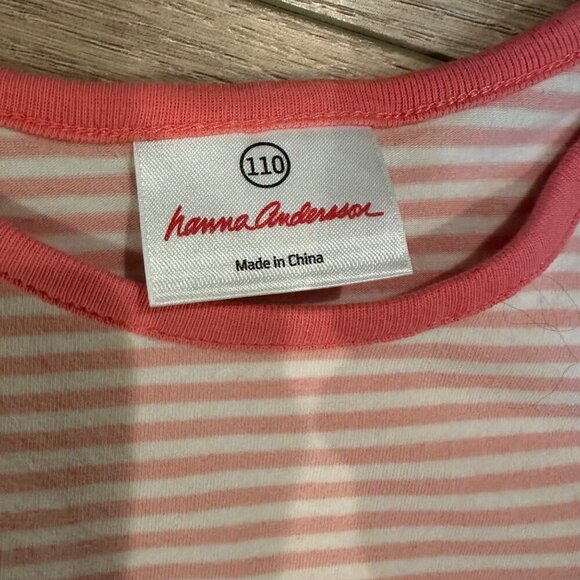 HANNAH ANDERSON GIRLS DRESS SIZE 5 PINK AND PURPLE - Picture 4 of 5